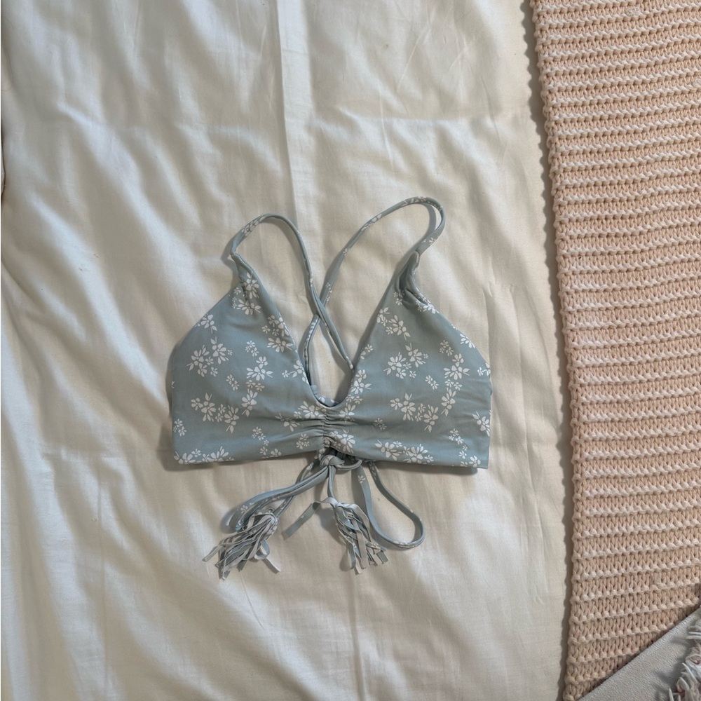 Midori Bikinis Floral Blue Bikini Top